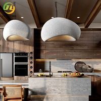 JYLIGHTING Luminaire suspendu moderne pour îlot de cuisine intérieur, lustre Wabi Sabi en forme d'orbite pour escalier, design d'hôtel 5 étoiles, forme ovale