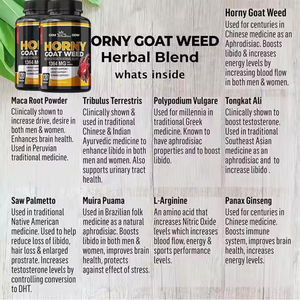 Descuento por Compras al por Mayor, Cápsulas de Extracto de Hierba de Cabra en Celo Natural, Suplemento para la Mejora Masculina - Product Image 5