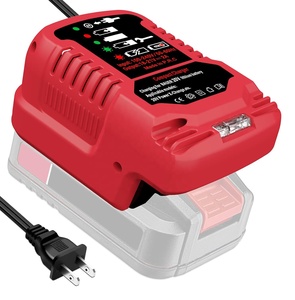 Mini <span class=keywords><strong>chargeur</strong></span> <span class=keywords><strong>rapide</strong></span> de remplacement pour batterie Bauer 20V, compatible avec les batteries d'outils électriques Bauer 20 Volt Max 1702C-B Series - Product Image 1