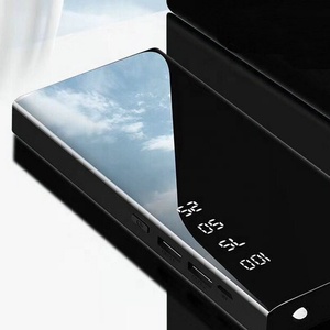 Power Bank, 10000mAh, <span class=keywords><strong>batterie</strong></span> <span class=keywords><strong>externe</strong></span> Portable, double USB, avec écran LED, chargeur de <span class=keywords><strong>téléphone</strong></span> Portable, miroir - Product Image 2