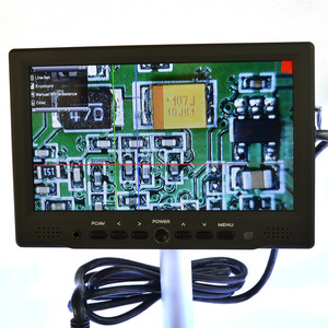 Hayear 7 "inch màn hình HDMI LCD Monitor + 14MP HDMI USB kỹ thuật số ngành công nghiệp kính hiển vi máy ảnh 100x Zoon C-Mount Ống kính 4GB TF thẻ - Product Image 6