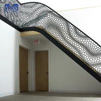 Barandilla Metálica para Escaleras Exteriores, Diseño Tubular, Resistente a la Corrosión, Corte Láser, Aleación de Aluminio, Venta al Por Mayor
