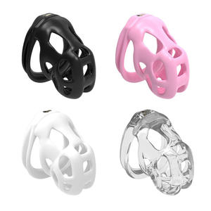 PET horoz kafes Chastity kafes kemer kilitli erkek üretral Sissy Chastity kafes işık uzun vadeli aşınma - Product Image 1