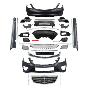 Kit carrosserie pour <span class=keywords><strong>Mercedes</strong></span> Classe W222 : pare-chocs avant et arrière, calandre, garnitures de portières, marchepieds latéraux, lifting pour mise à niveau <span class=keywords><strong>S63</strong></span> de la Classe S W222 <span class=keywords><strong>2018</strong></span> - Product Image 2