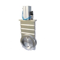 Vanne à opercule pneumatique à double bride, simple effet, 63 mm, CF8, sanitaire, en acier inoxydable 316, soudée, pour système gaz et vide