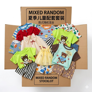 <span class=keywords><strong>Lote</strong></span> de <span class=keywords><strong>Ropa</strong></span> de Verano para Niños, Surtido Variado, Conjuntos Combinados para Niños y Niñas, Atuendos Casuales, Camiseta y Pantalones Cortos - Product Image 6