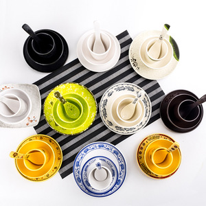 ชุดภาชนะสำหรับหม้อไฟเมลามีนลายพอร์ซเลน 4 ชิ้น ทรงกลม สีพื้น สำหรับใช้ในโรงแรมและร้านอาหาร - Product Image 2