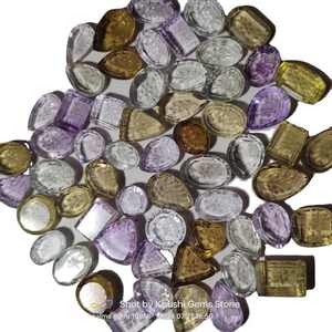 Turmalina Natural Tallada en Forma de Pera, Cabujón Suelto con Juego de Color, Alta Calidad para Joyería Fina, Precio al por Mayor, MOQ 100 Piezas - Product Image 3