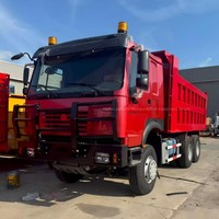 Camion benne basculante Sinotruk HOWO 6X4 d'occasion à prix abordable avec pare-chocs avant anti-collision pour l'exportation sur le marché africain