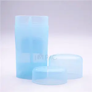 Cosmetic Container Oval Shape Top Filling Deodorant Gel Container With Holes For Cosmetics