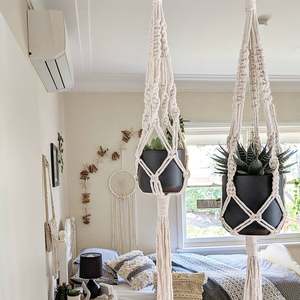   Porte-plantes en macramé faits à la main, pour un bonheur artisanal - Product Image 1
