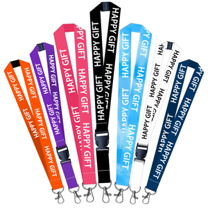 Promotional Gift Customized Logo Badge ID Card Holder Keychain Neck Custom Printed Polyester Nylon Lanyard