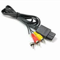 Câbles Audio-vidéo AV pour Console de jeux vidéo SNES/N64, cordon de fil de 6 pieds, câble RCA TV AV, câble de plomb pour Nintendo 64/GameCube AV