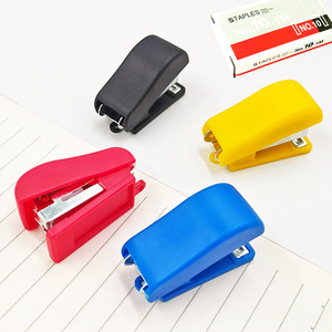 Mini Stapler Set Plastic Office Student Stationery Binding Tool Random Color - Product Image 3