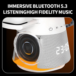 Cargador Inalámbrico Magnético <span class=keywords><strong>8</strong></span> en 1 de 25W <span class=keywords><strong>con</strong></span> Altavoz, Reloj Digital y Soporte para Teléfono <span class=keywords><strong>con</strong></span> Ángulo Ajustable - Product Image 2