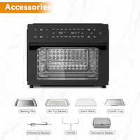 Four à friture sans huile de comptoir avec écran tactile, personnalisable en gros, certifié CE ETL, fonction de déshydratation intégrée