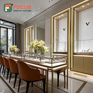 High Visibility Shopping Mall Jewelry Display Cabinet Wood <b>Frame</b> Commercial Store Display Cabinet - Product Image 5