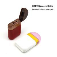 Botol Mini Oval 50ml HDPE Matte Soft Touch untuk Serum Perawatan Kulit & Sampo Pembersih Krim Tangan dengan Tutup Flip