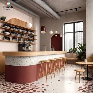 เคาน์เตอร์บาร์กาแฟขนาดเล็ก |   เคาน์เตอร์คีออสค์ร้านค้าที่เป็นมิตรกับสิ่งแวดล้อมพร้อมไฟ LED |   เกรดเชิงพาณิชย์และดีไซน์ที่ปรับแต่งได้ - Product Image 1
