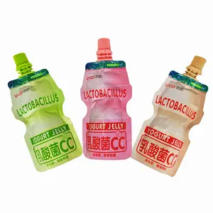 Kundenspezifische speziell geformte Verpackung Trinkbeutel für Milchsäure-Bakterien Aluminiumfolie Saft-Ständer ausgussbeutel