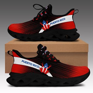 Zapatillas de baloncesto para hombre con etiqueta privada personalizada Bandera de <span class=keywords><strong>Puerto</strong></span> <span class=keywords><strong>Rico</strong></span> zapatillas de baloncesto transpirables de diseñador de lujo zapatillas de exterior al por mayor - Product Image 3
