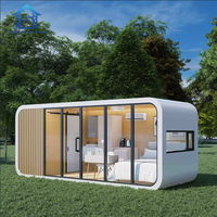 Cabine Apple préfabriquée à aménagement personnalisé, très demandée, 20 pieds, 40 pieds, maison modulaire, pod préfabriqué de luxe pour camping de glamping