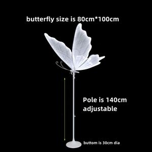 Lampe suspendue LED moderne <span class=keywords><strong>et</strong></span> romantique en forme d'ailes de papillon pour décorations de mariage, alimentée par courant alternatif, idéale pour les scènes de fête <span class=keywords><strong>et</strong></span> les allées. - Product Image 4