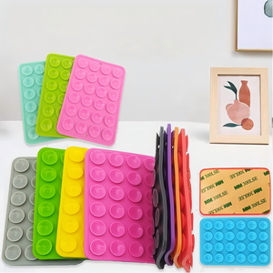 Support adhésif en silicone pour coque de téléphone avec ventouse pour lit et bureau – Accessoire mobile compatible en gros - Product Image 2