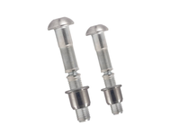 Baut Pengunci Kepala Tombol Baja Tahan Karat Titanium M10 M16 Solar Fastener Huck Bolt dengan Kerah untuk Konstruksi Rel Kereta Api