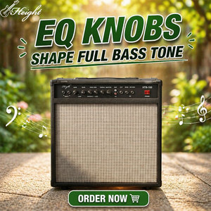 <strong>Bass</strong> Guitar <strong>Amplifier</strong> 100W Combo Amp Electric <strong>Bass</strong> <strong>Practice</strong> <strong>Amplifier</strong> HTB-100 - Product Image 1