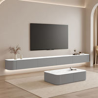 Meubles TV contemporains, supports muraux modernes en bois pour salon, personnalisation d'usine