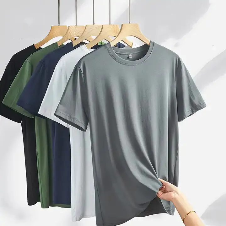 Actieve Kleding Plus Size Heren Atletische T-Shirts Korte Broek Mouw Licht Gewicht Ijs Modal Workout Basic Gym T-Shirts Voor Mannen