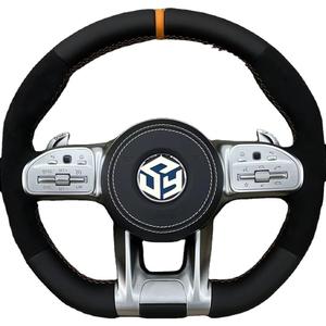 Volant en fibre de carbone pour Mercedes-Benz <span class=keywords><strong>Classe</strong></span> <span class=keywords><strong>C</strong></span>, E, S, G, V, C63, A45, E43, S63, G500, G55, W205, W223, W213, W206, W211, W207, W222, W219, <span class=keywords><strong>AMG</strong></span> GT - Product Image 6