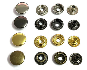 Wyse Bán Buôn Brass 4 Phần May Nút Phẳng <span class=keywords><strong>Snap</strong></span> Nút Thép Không Gỉ <span class=keywords><strong>Snap</strong></span> Nút Cho Áo Khoác - Product Image 4