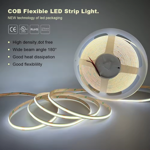 Cob LED <b>Strip</b> <b>Light</b> <b>Smart</b> 5m Flexible 24v 12V Warm White Pure White CCT IP20 Dimmable Copper Lamp Body - Product Image 3