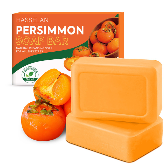 Persimmon Deodorizing Handmade Soap 100g for Facial & Body Cleansing Oil Control Moisturizing Softening Skin All Skin Types