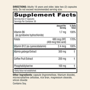 Cápsulas de suplemento cerebral nootrópico OEM compatible con el estado de alerta mental y la memoria, complejo de fosfatidilserina, vitaminas B6 B12 para adultos - Product Image 2