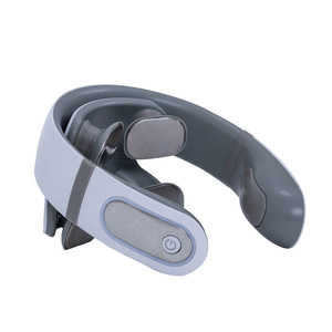 Cervical Spine Massager Neck Vibration Pulse Rechargeable USB 4 Massage Heads Acupressure Tapping Home Intelligent Neck - Product Image 1