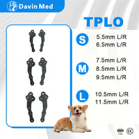 Plaque orthopédique TPLO en titane avec système de verrouillage pour la réparation vétérinaire du LCA chez les petits animaux