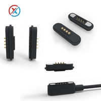 Conector Magnético Pogo Pin de 2-9 Pines, Chapado en Oro, para Relojes Inteligentes, Cable de Conexión de 3A, Venta al Por Mayor