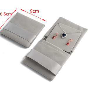Bolsa de Embalaje de Joyería con Cuentas de Buda Impresas Personalizadas, Bolsa de Joyería de Terciopelo con Cinta - Product Image 6