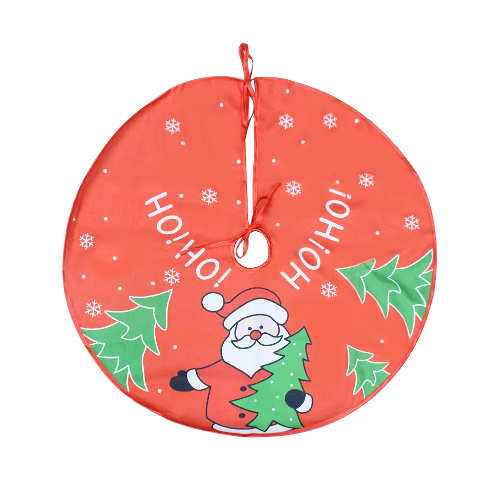 Nouvelle vente chaude décorations de jupe d'arbre de Noël personnalisé Fashional arbre de Noël tapis de sol tapis père noël arbre jupe