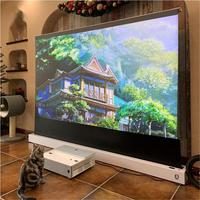 Écran de projection motorisé au sol de 120 pouces en cristal PET CBSP, écran de projection laser TV UST ALR pour home cinéma
