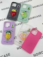 Étui pour téléphone 2-en-1 Hard Feel-Design à grand trou, DIY 3D Lovely Patterns, pour iPhone 17 Series, plusieurs modèles, style unique