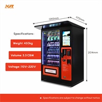 Fabricant de distributeurs automatiques d'extérieur XY Distributeur automatique de boissons et de collations réfrigérées à succès