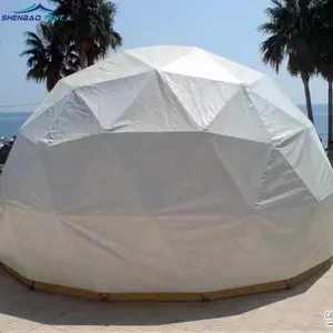 Tenda Kemah Penutup Kanopi Kolam Renang Tahan Air untuk Luar Ruangan Tenda Kubah Glamping Besar