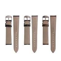 Bracelets de montre en cuir de vachette élastique à motif bambou, 18 mm, très populaires et durables, pour montres-bracelets