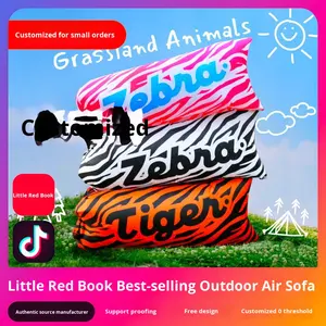 Canapé gonflable d'extérieur, lit de plage inclinable portable pour influenceurs, tissu Oxford [En stock, livraison rapide] - Product Image 5