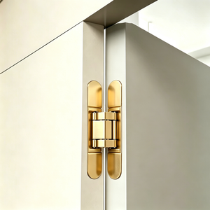 Modern Satin Gold 180 Degree Concealed Hinge Anti-corrosion Polished Door Silent 3d Hidden Bld-a01-4 180 Degree Opening Full - Product Image 5