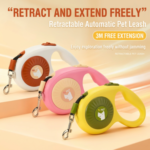 Laisse rétractable pour animaux de compagnie, laisse automatique pour chien, contrôle mains libres, corde de marche réglable pour chats et chiens - Product Image 1